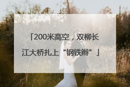 200米高空，双柳长江大桥扎上“钢铁辫”